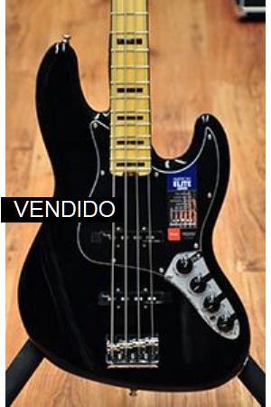 Fender American Elite Jazz Bass Black MN